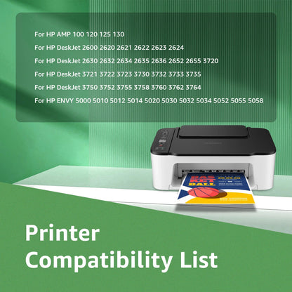 Ink 65XL Replacement for HP 65 Ink Cartridge Black for Envy 5055 DeskJet 3772 3755 3722 3752 3700 2600 Envy 5000 5070 5052 5014 Printer Ink (1 Pack)