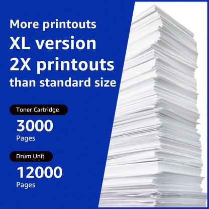 DR730 Compatible TN760 Toner Cartridge and  l2395dw HL-L2350DW MFC-L2710DW Printer (2 Toners, 1 Drum Unit)